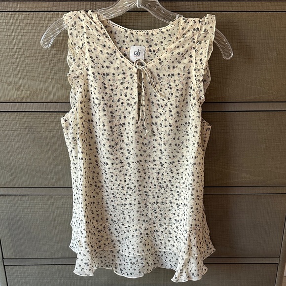 CAbi Tops - Cabi Cream Ruffle Blouse - Wishful Top